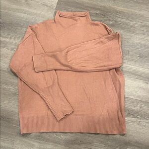Express Peach Cowl Neck Sweater
